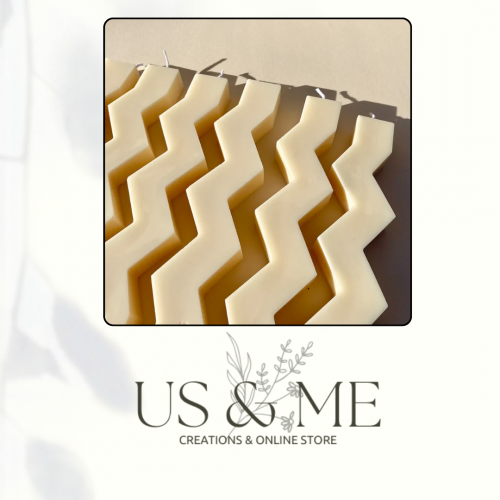 Hand-Made Squiggle Candle