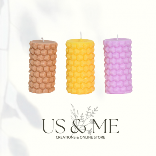 Hand-Made Mini Ripple Candle